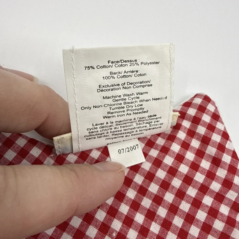 Pottery Barn Kids Christmas Tree  Placemat‎ Soft White Set Of 4 Stains